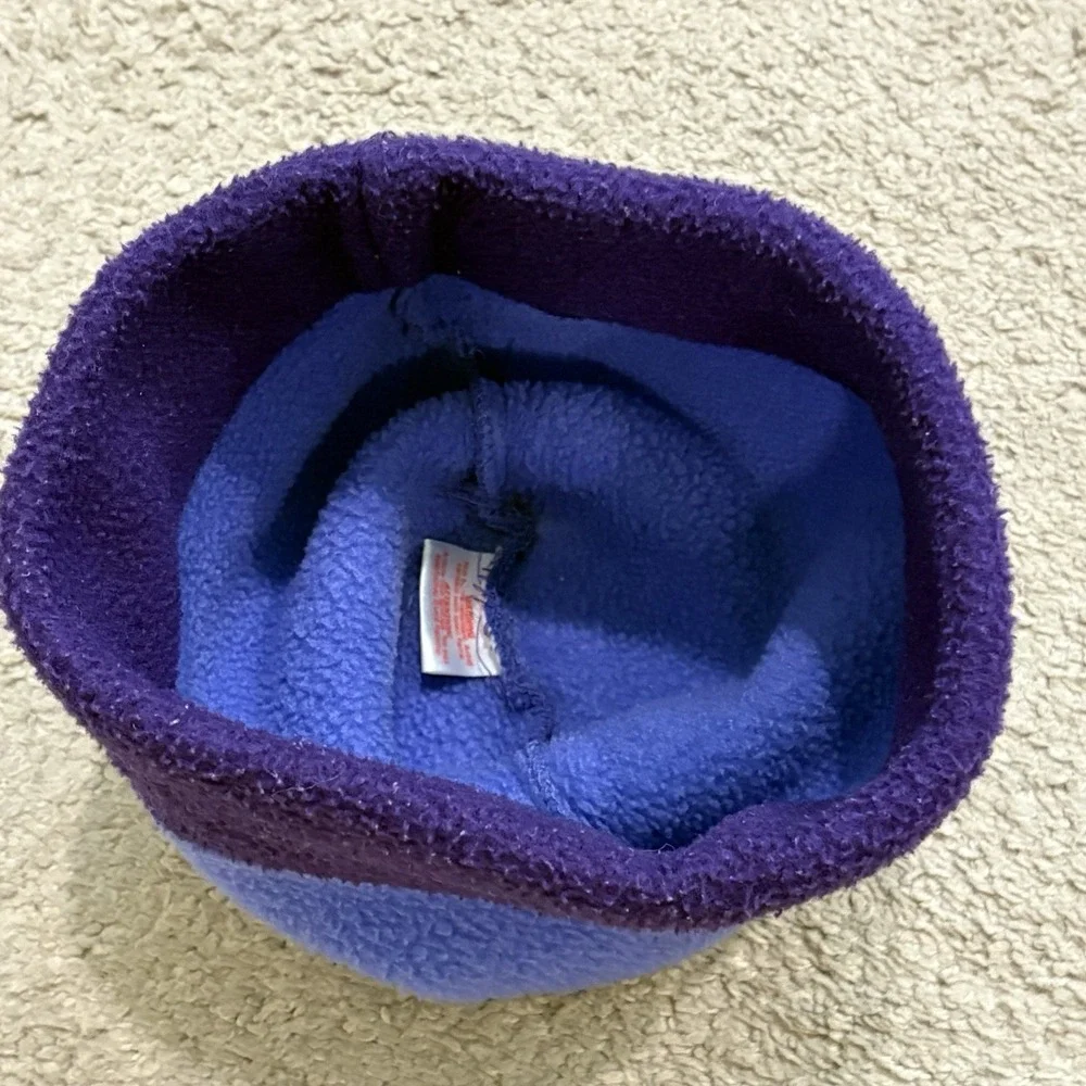 Vintage 2000 Patagonia Two-Tone Synchilla Fleece Beanie Cap Purple USA MADE